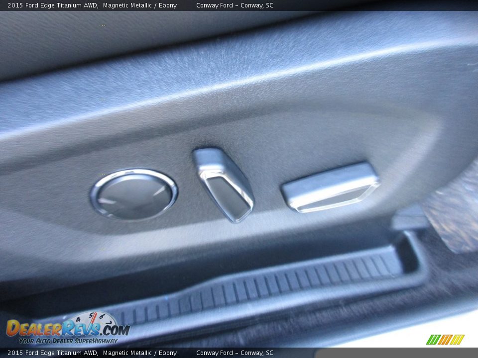 2015 Ford Edge Titanium AWD Magnetic Metallic / Ebony Photo #20