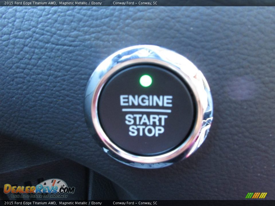 2015 Ford Edge Titanium AWD Magnetic Metallic / Ebony Photo #33