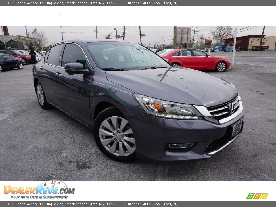 2013 Honda Accord Touring Sedan Modern Steel Metallic / Black Photo #2