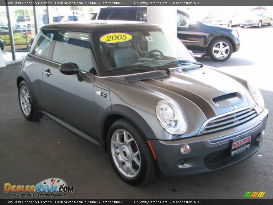 2005 Mini Cooper S Hardtop Dark Silver Metallic / Black/Panther Black Photo #3