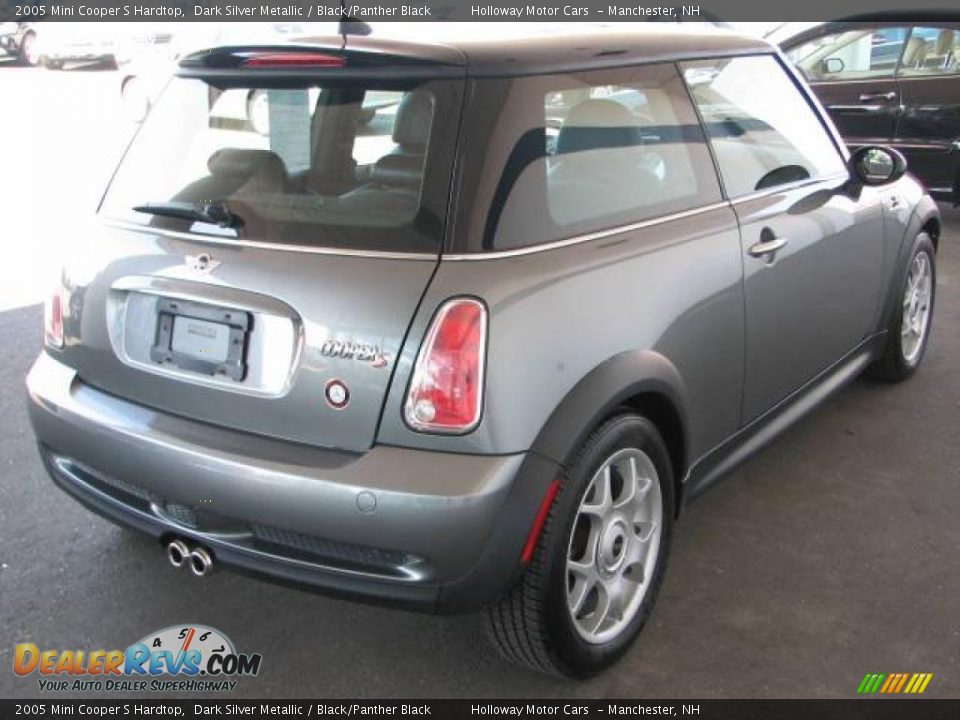 2005 Mini Cooper S Hardtop Dark Silver Metallic / Black/Panther Black Photo #4