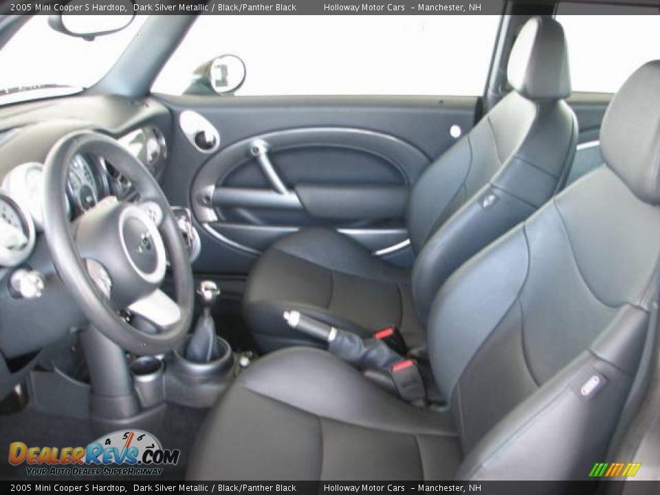 2005 Mini Cooper S Hardtop Dark Silver Metallic / Black/Panther Black Photo #9