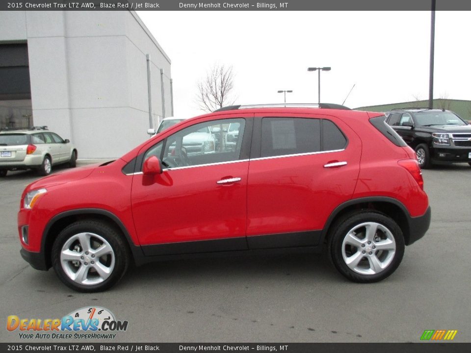 2015 Chevrolet Trax LTZ AWD Blaze Red / Jet Black Photo #3