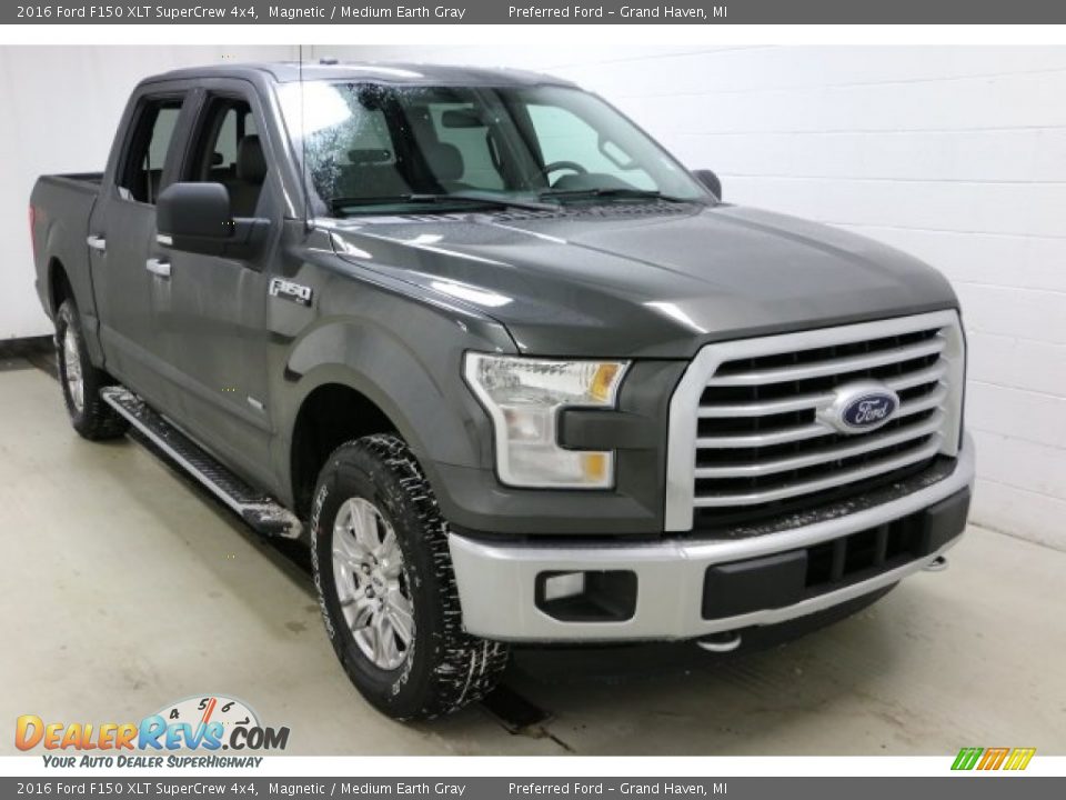 2016 Ford F150 XLT SuperCrew 4x4 Magnetic / Medium Earth Gray Photo #3