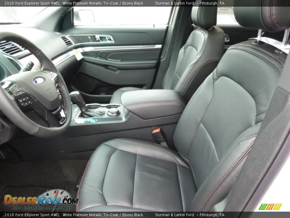2016 Ford Explorer Sport 4WD White Platinum Metallic Tri-Coat / Ebony Black Photo #6
