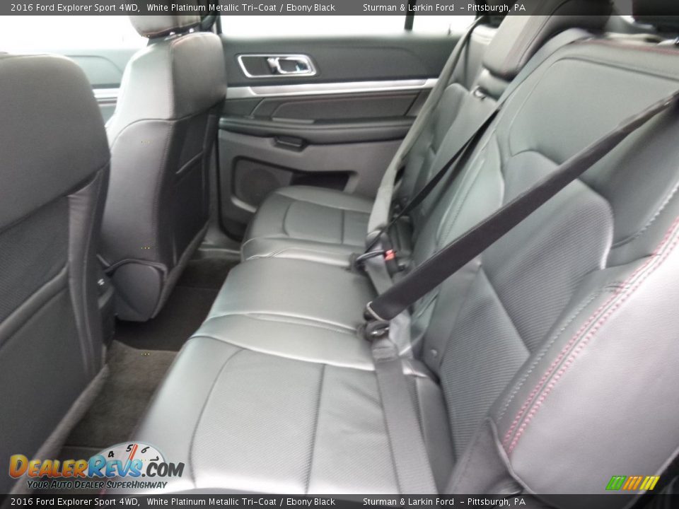 2016 Ford Explorer Sport 4WD White Platinum Metallic Tri-Coat / Ebony Black Photo #7