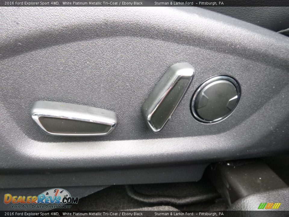2016 Ford Explorer Sport 4WD White Platinum Metallic Tri-Coat / Ebony Black Photo #11