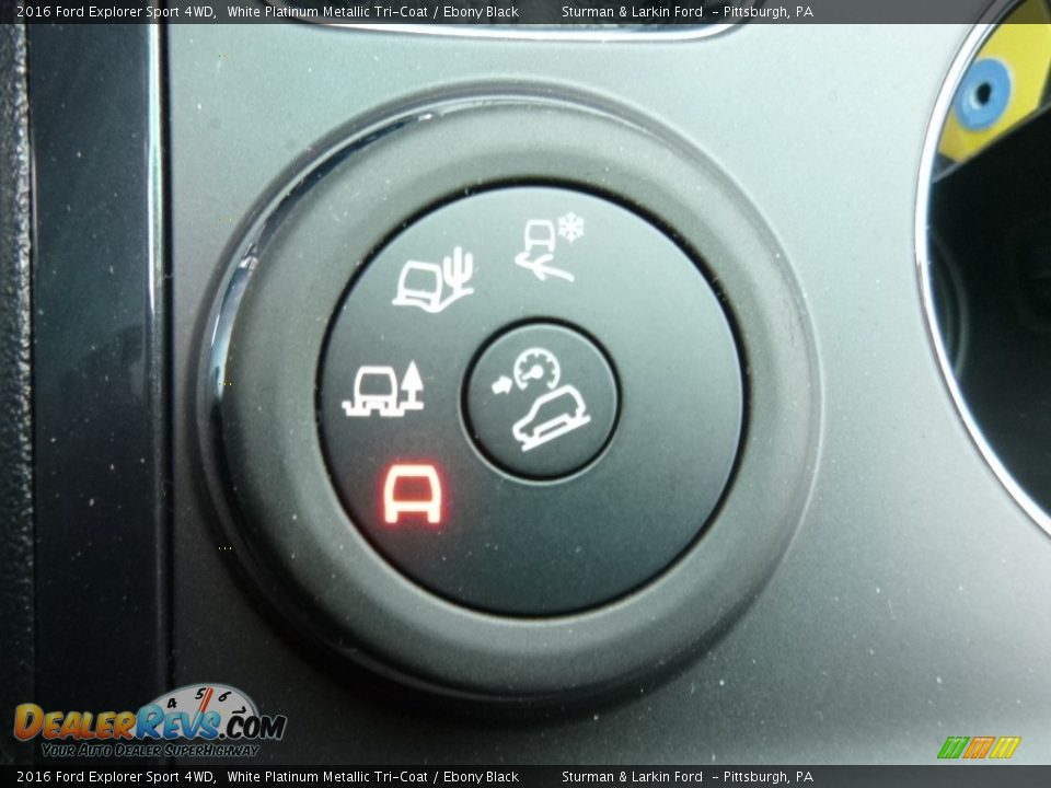 2016 Ford Explorer Sport 4WD White Platinum Metallic Tri-Coat / Ebony Black Photo #13
