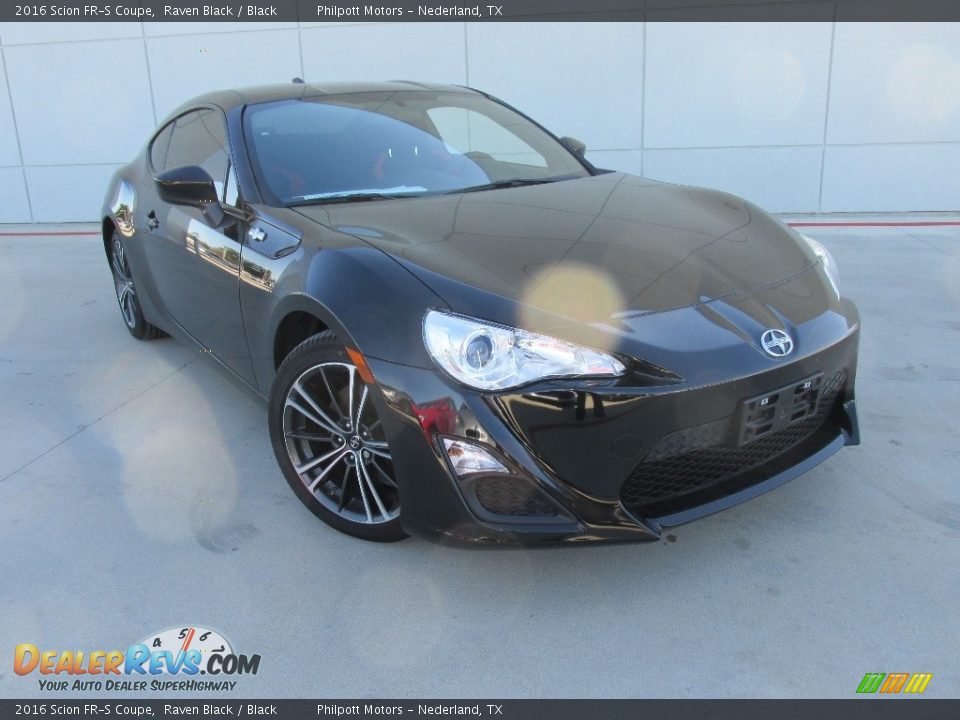 2016 Scion FR-S Coupe Raven Black / Black Photo #2