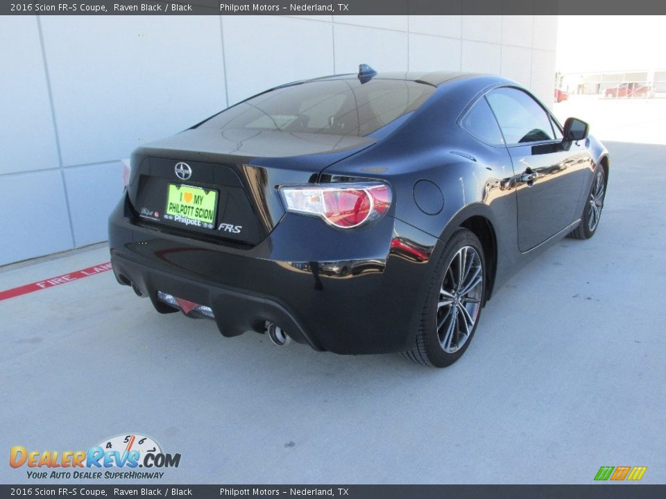 2016 Scion FR-S Coupe Raven Black / Black Photo #5