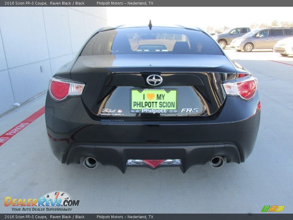 2016 Scion FR-S Coupe Raven Black / Black Photo #6
