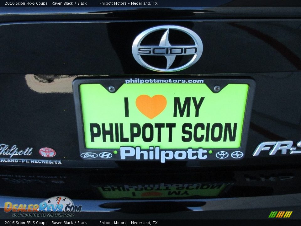 2016 Scion FR-S Coupe Raven Black / Black Photo #15