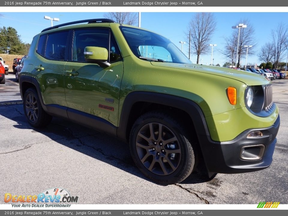 2016 Jeep Renegade 75th Anniversary Jungle Green / Black Photo #4