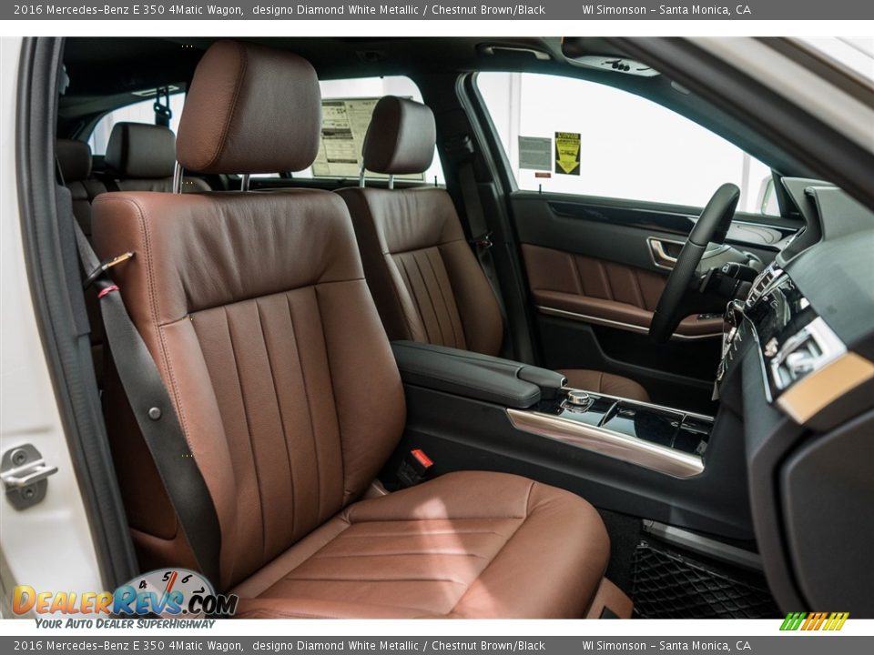 2016 Mercedes-Benz E 350 4Matic Wagon designo Diamond White Metallic / Chestnut Brown/Black Photo #2