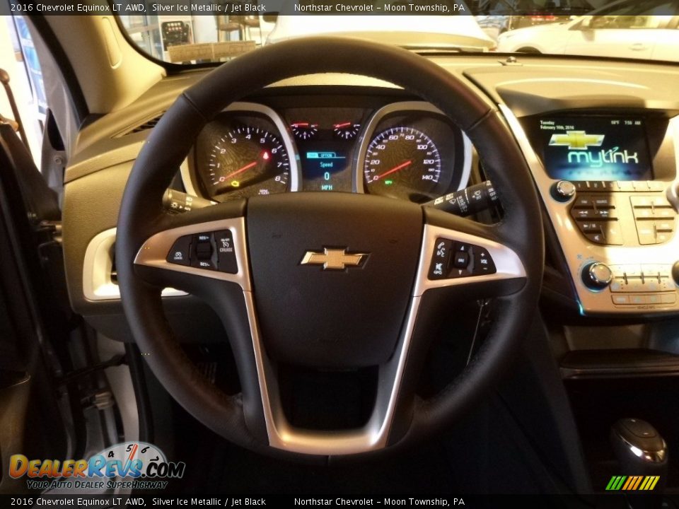 2016 Chevrolet Equinox LT AWD Silver Ice Metallic / Jet Black Photo #16