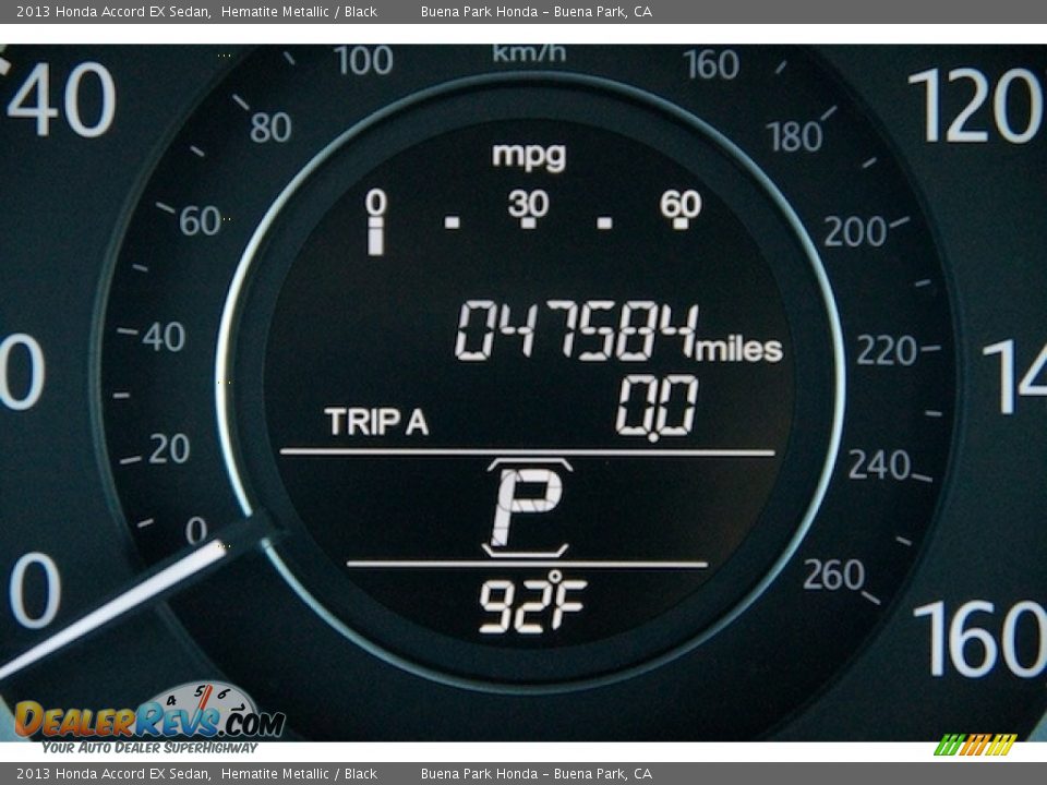 2013 Honda Accord EX Sedan Hematite Metallic / Black Photo #6