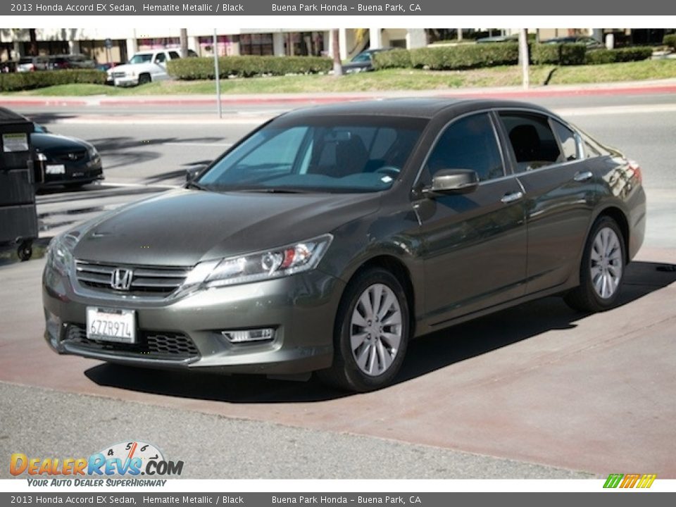 2013 Honda Accord EX Sedan Hematite Metallic / Black Photo #8