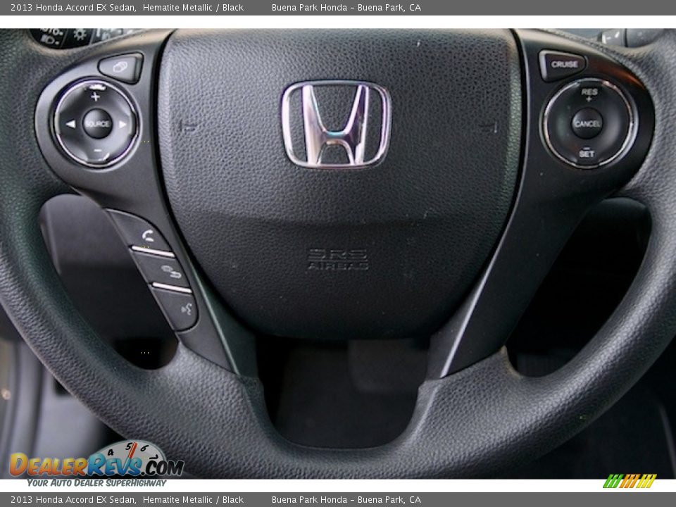 2013 Honda Accord EX Sedan Hematite Metallic / Black Photo #13