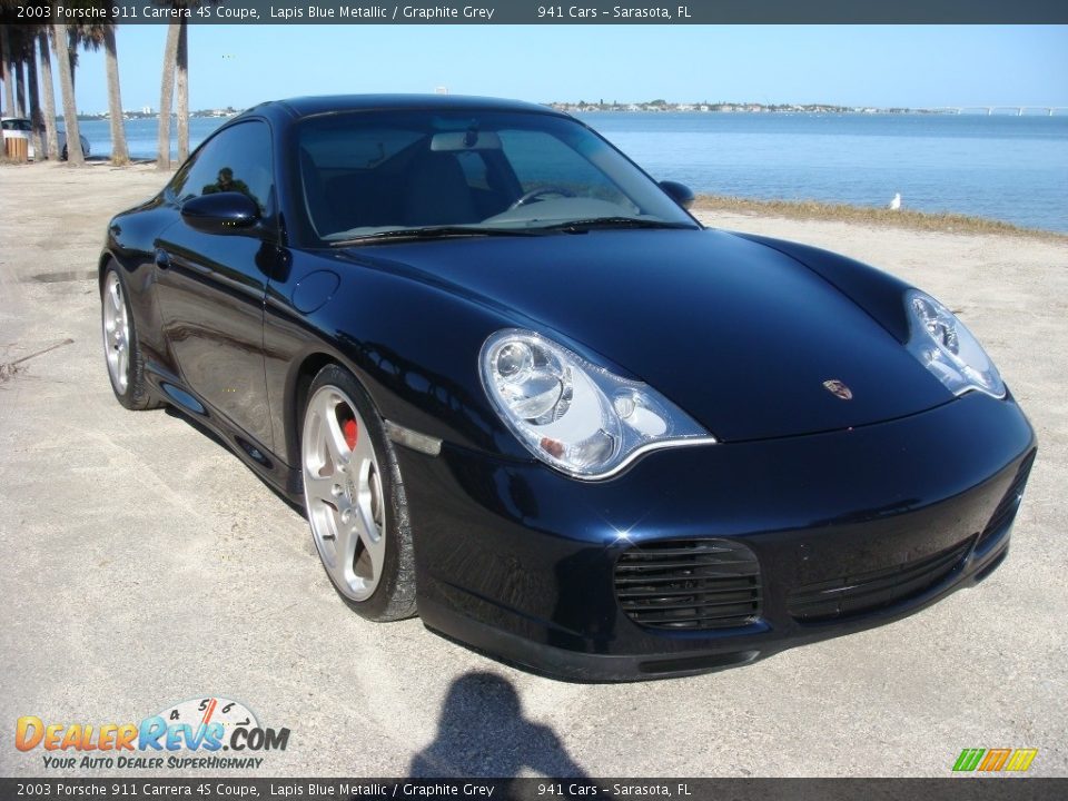 2003 Porsche 911 Carrera 4S Coupe Lapis Blue Metallic / Graphite Grey Photo #1