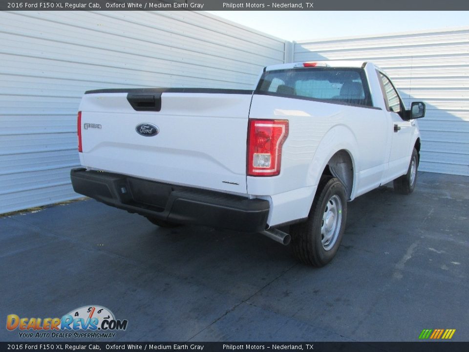 2016 Ford F150 XL Regular Cab Oxford White / Medium Earth Gray Photo #4