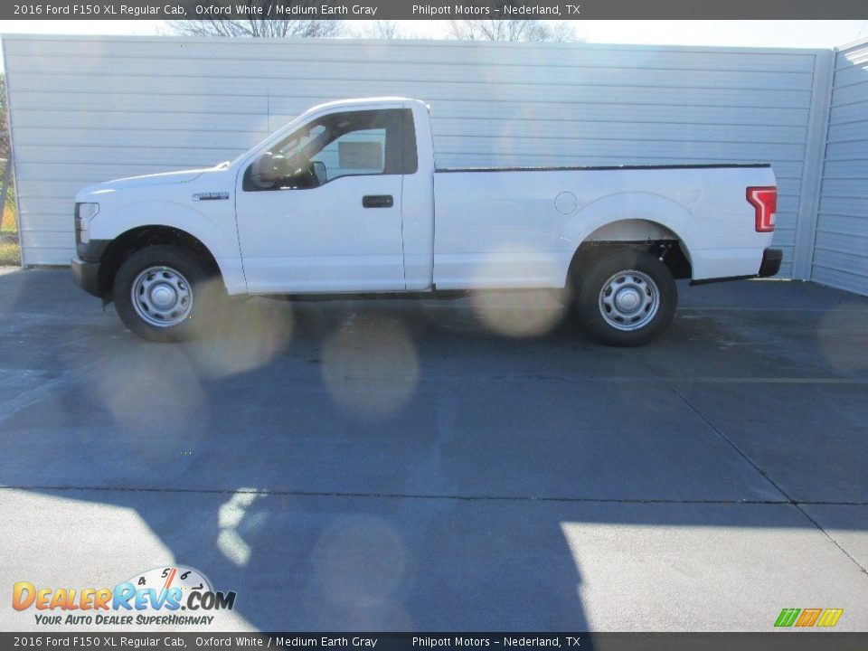 2016 Ford F150 XL Regular Cab Oxford White / Medium Earth Gray Photo #6