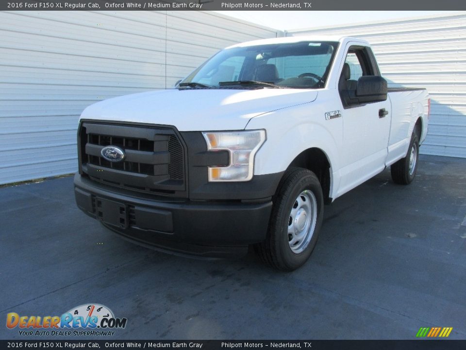 2016 Ford F150 XL Regular Cab Oxford White / Medium Earth Gray Photo #7