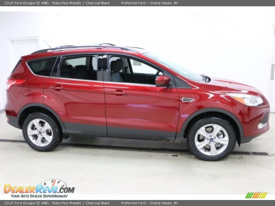 2016 Ford Escape SE 4WD Ruby Red Metallic / Charcoal Black Photo #1