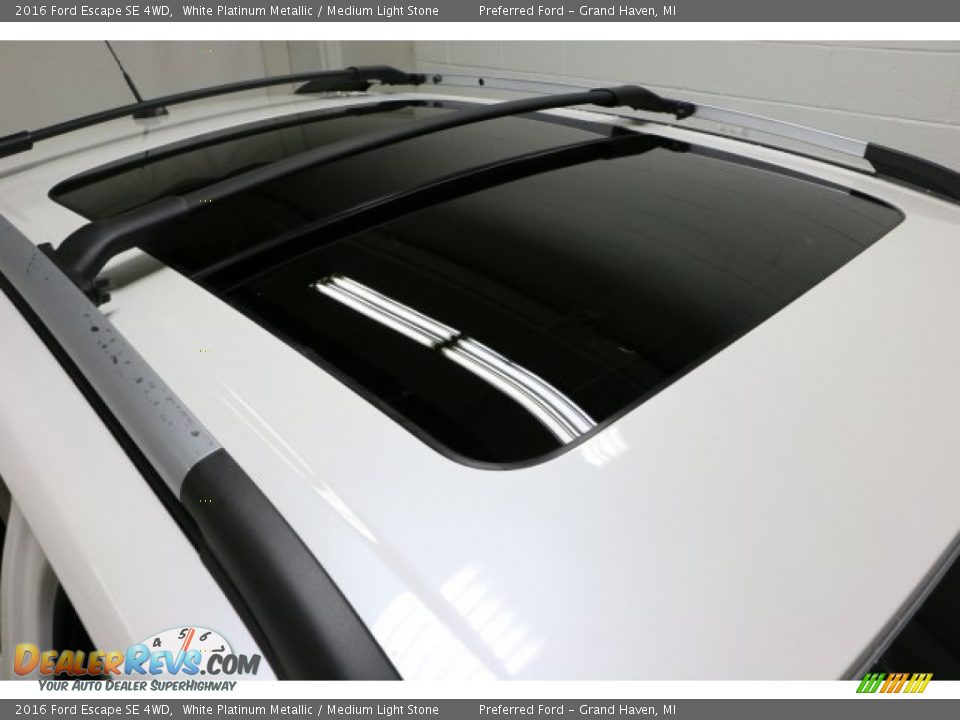 2016 Ford Escape SE 4WD White Platinum Metallic / Medium Light Stone Photo #8