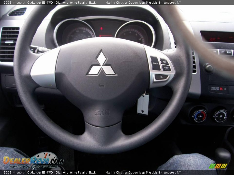 2008 Mitsubishi Outlander ES 4WD Diamond White Pearl / Black Photo #24
