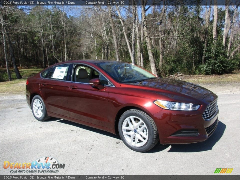 2016 Ford Fusion SE Bronze Fire Metallic / Dune Photo #1
