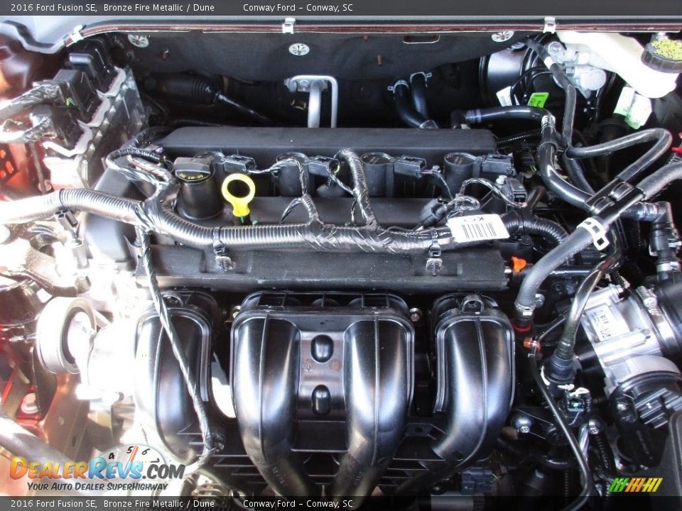 2016 Ford Fusion SE Bronze Fire Metallic / Dune Photo #10