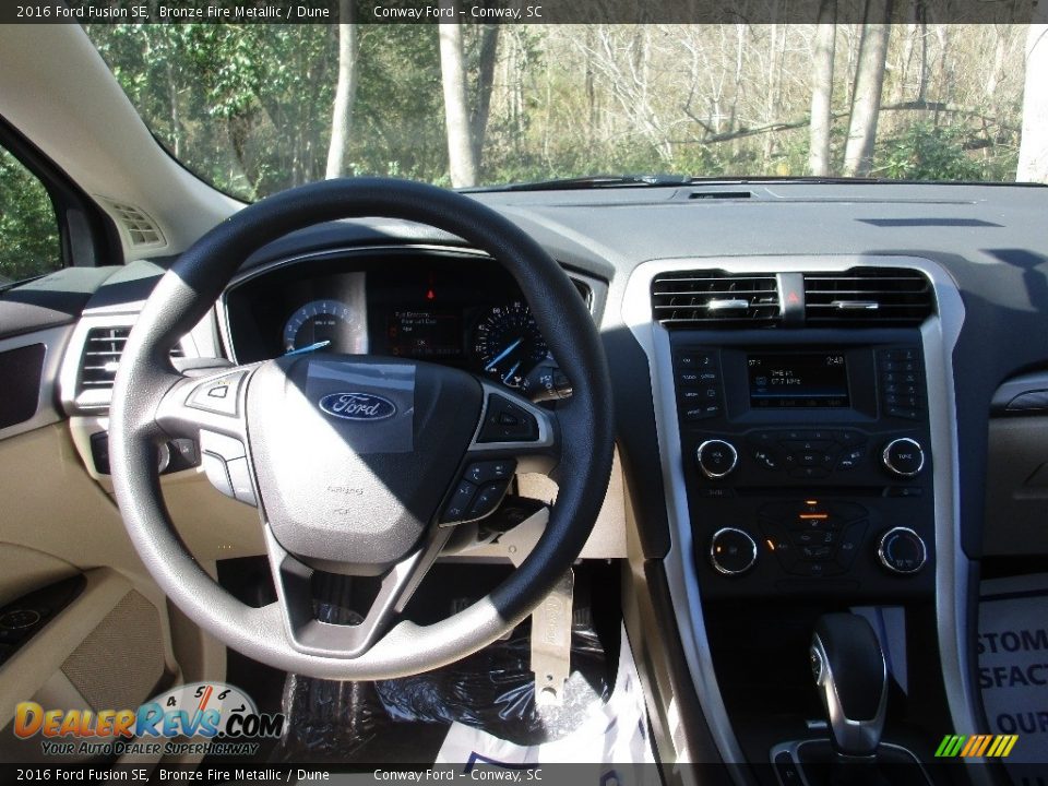 2016 Ford Fusion SE Bronze Fire Metallic / Dune Photo #19