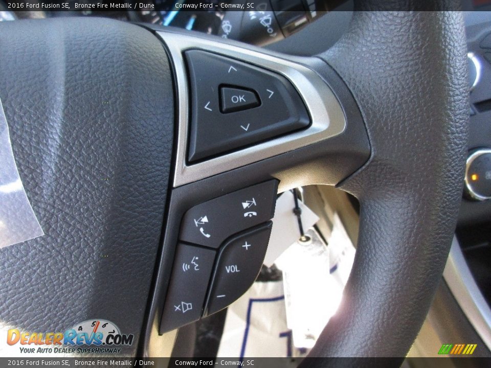 2016 Ford Fusion SE Bronze Fire Metallic / Dune Photo #26