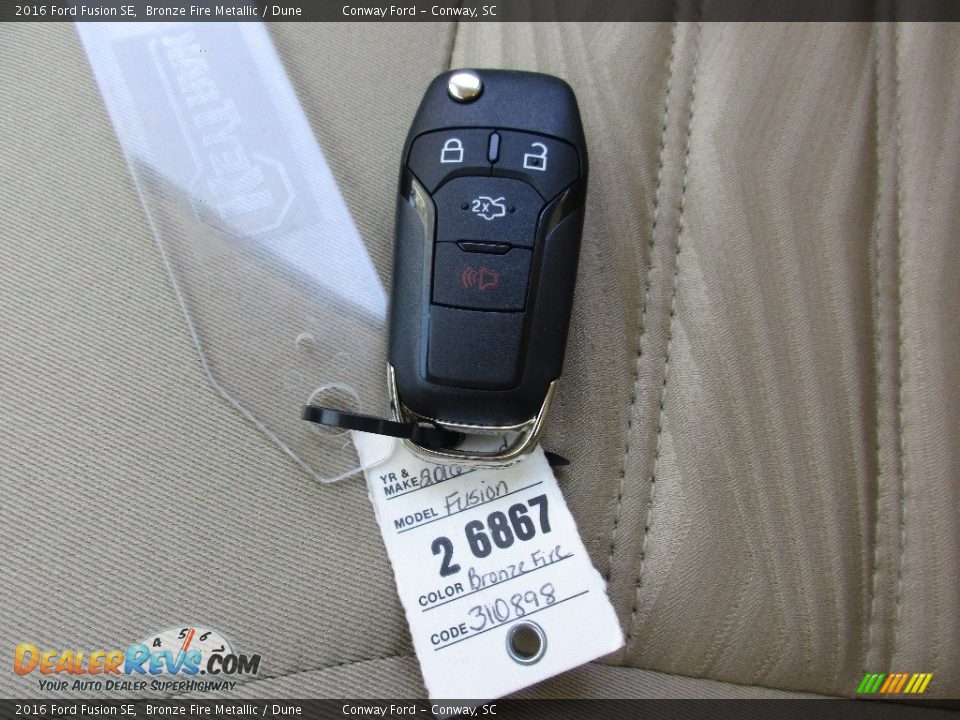 2016 Ford Fusion SE Bronze Fire Metallic / Dune Photo #31
