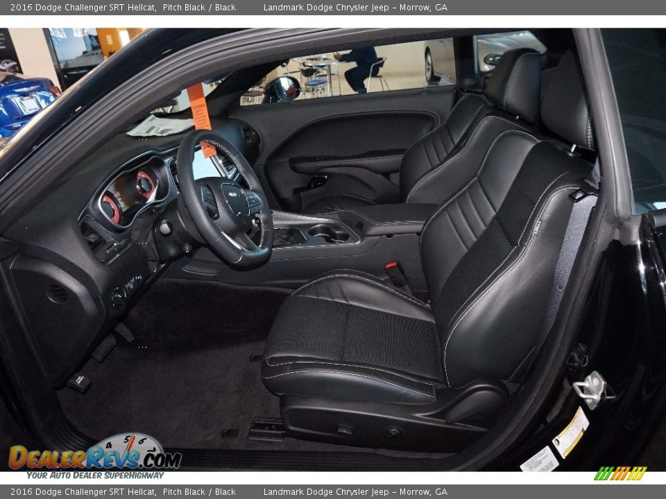 Black Interior - 2016 Dodge Challenger SRT Hellcat Photo #6