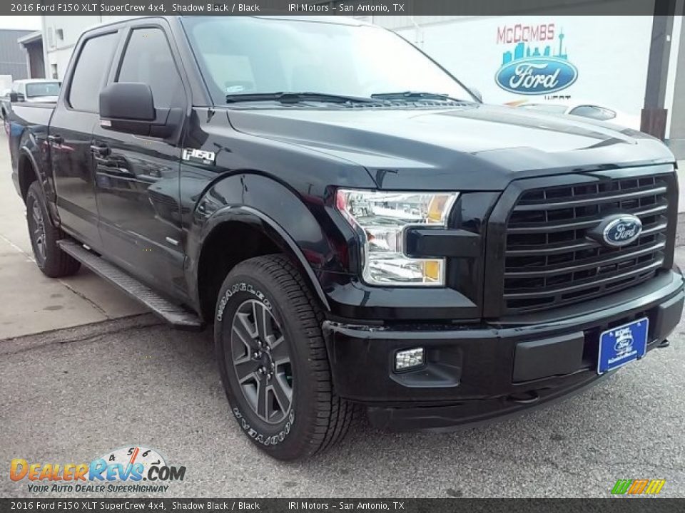 2016 Ford F150 XLT SuperCrew 4x4 Shadow Black / Black Photo #1