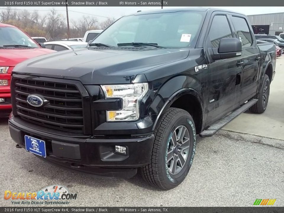 2016 Ford F150 XLT SuperCrew 4x4 Shadow Black / Black Photo #7