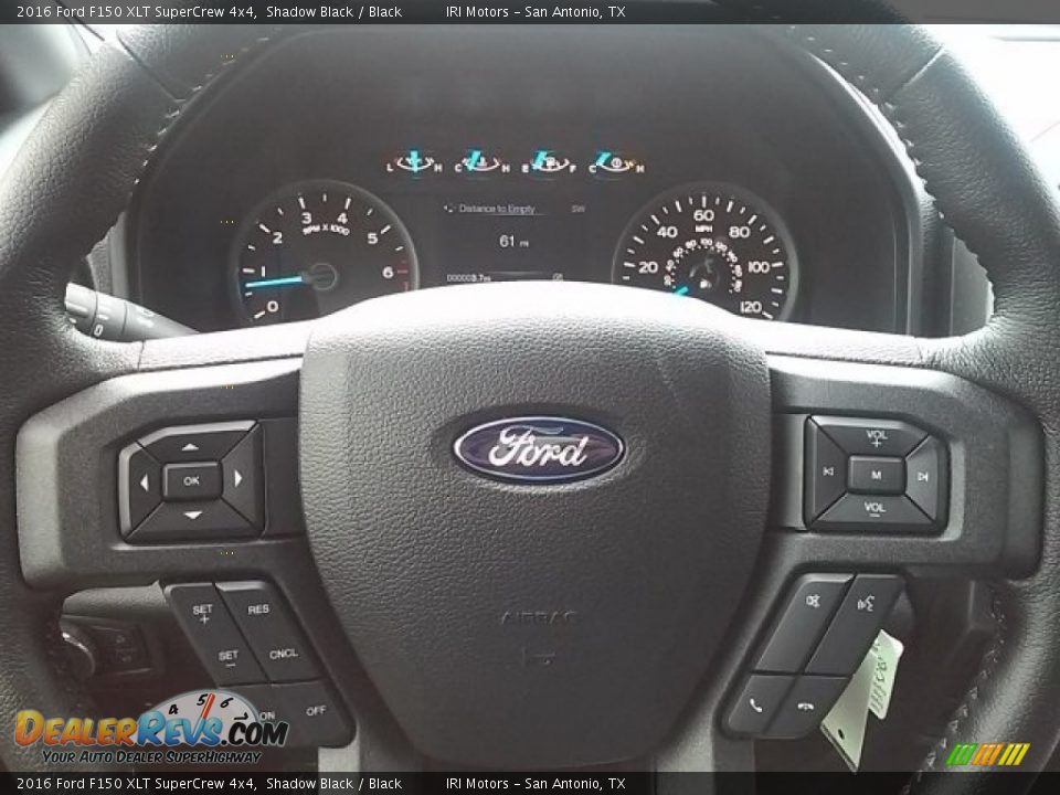 2016 Ford F150 XLT SuperCrew 4x4 Shadow Black / Black Photo #24