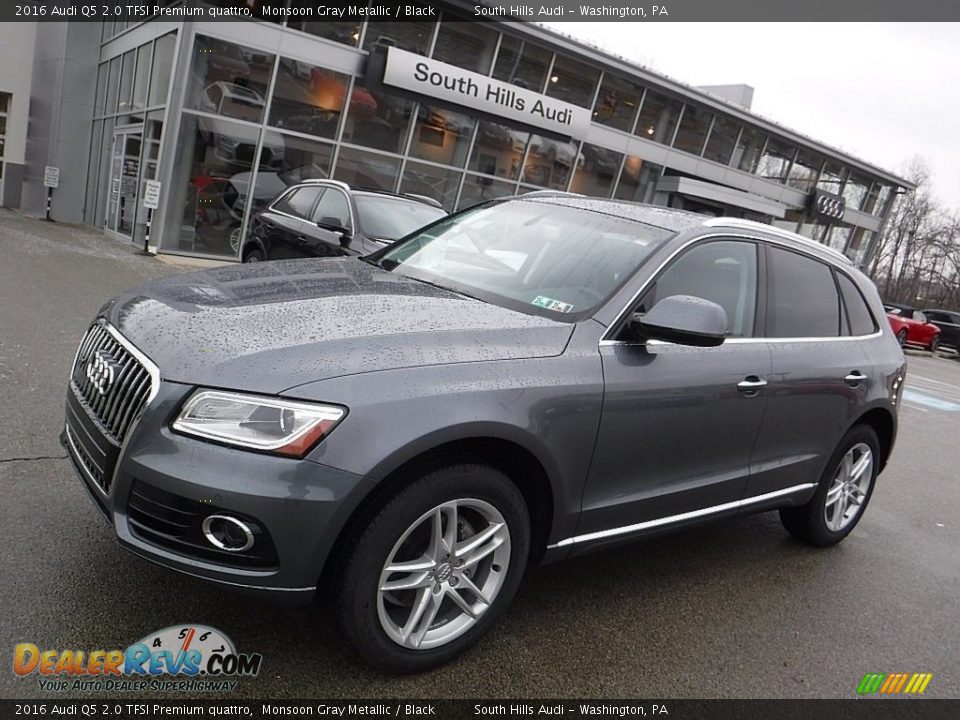 2016 Audi Q5 2.0 TFSI Premium quattro Monsoon Gray Metallic / Black Photo #1