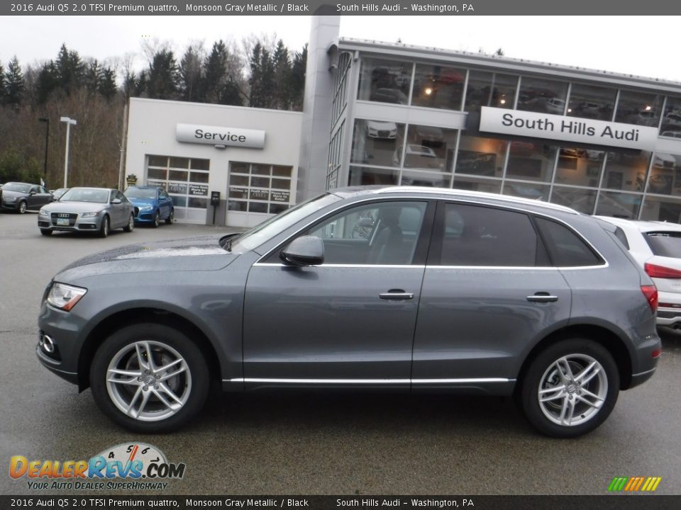 2016 Audi Q5 2.0 TFSI Premium quattro Monsoon Gray Metallic / Black Photo #2