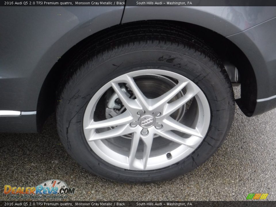 2016 Audi Q5 2.0 TFSI Premium quattro Monsoon Gray Metallic / Black Photo #4