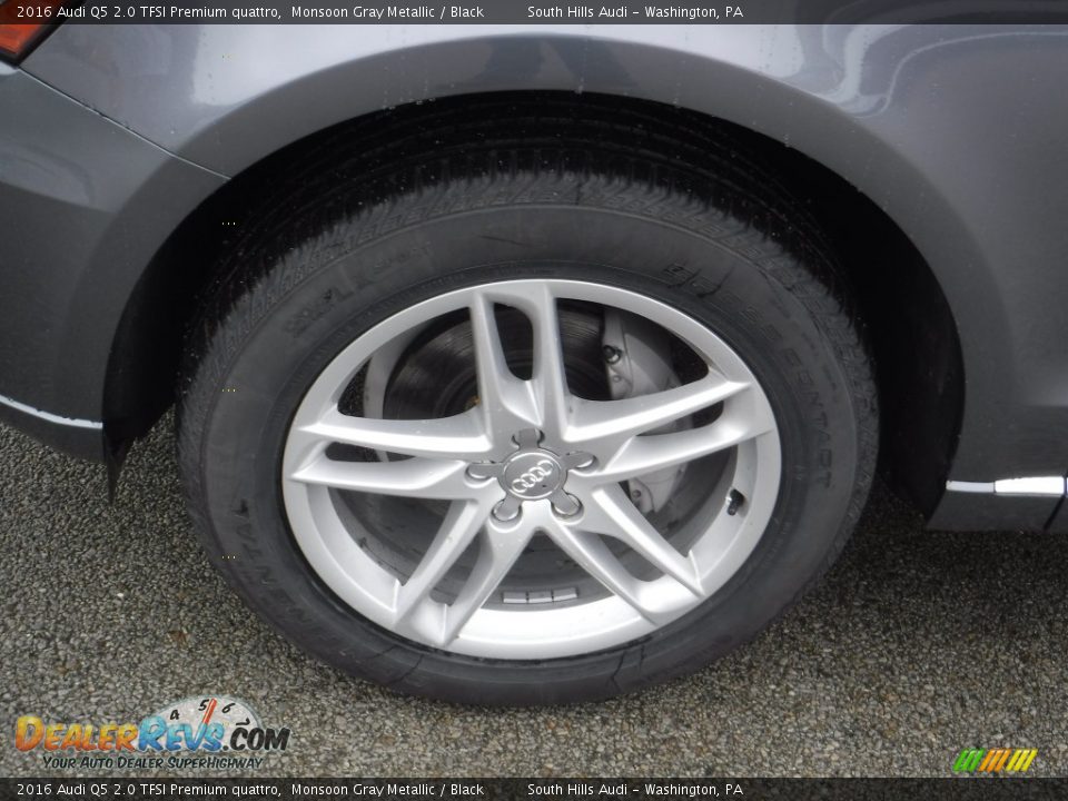2016 Audi Q5 2.0 TFSI Premium quattro Monsoon Gray Metallic / Black Photo #5
