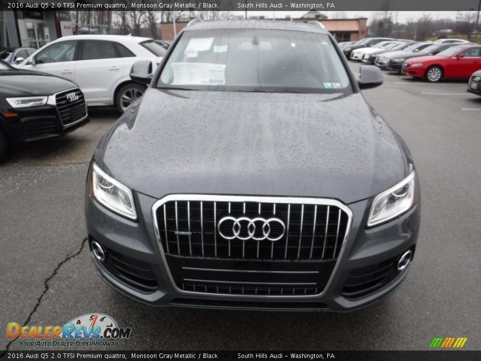 2016 Audi Q5 2.0 TFSI Premium quattro Monsoon Gray Metallic / Black Photo #6