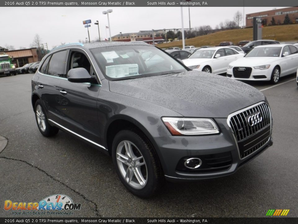 2016 Audi Q5 2.0 TFSI Premium quattro Monsoon Gray Metallic / Black Photo #8