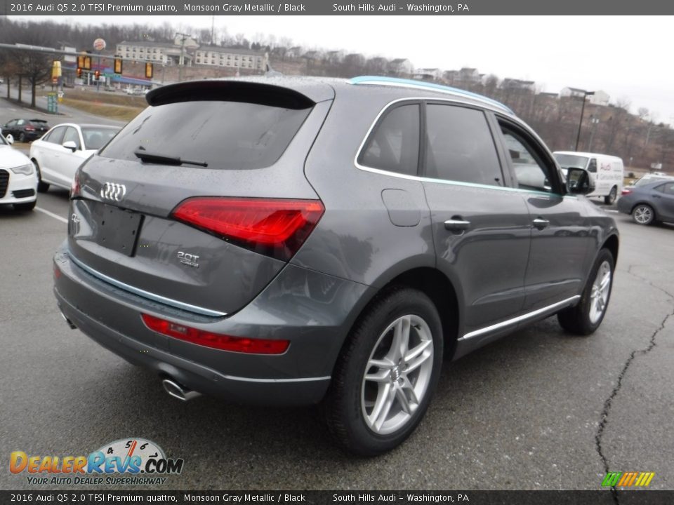 2016 Audi Q5 2.0 TFSI Premium quattro Monsoon Gray Metallic / Black Photo #12