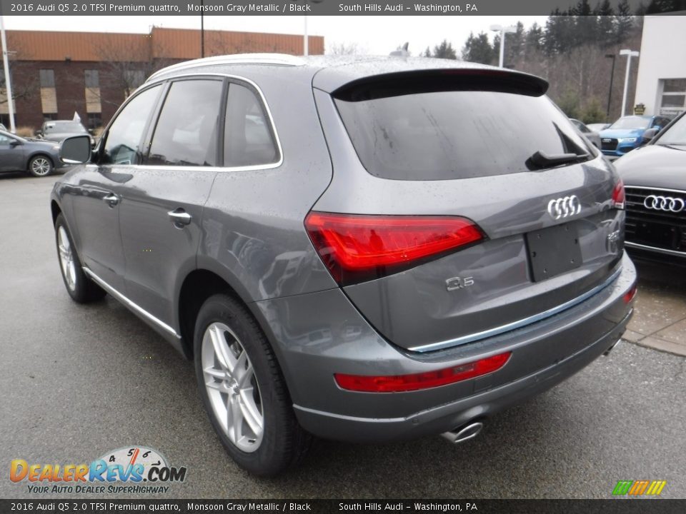 2016 Audi Q5 2.0 TFSI Premium quattro Monsoon Gray Metallic / Black Photo #14