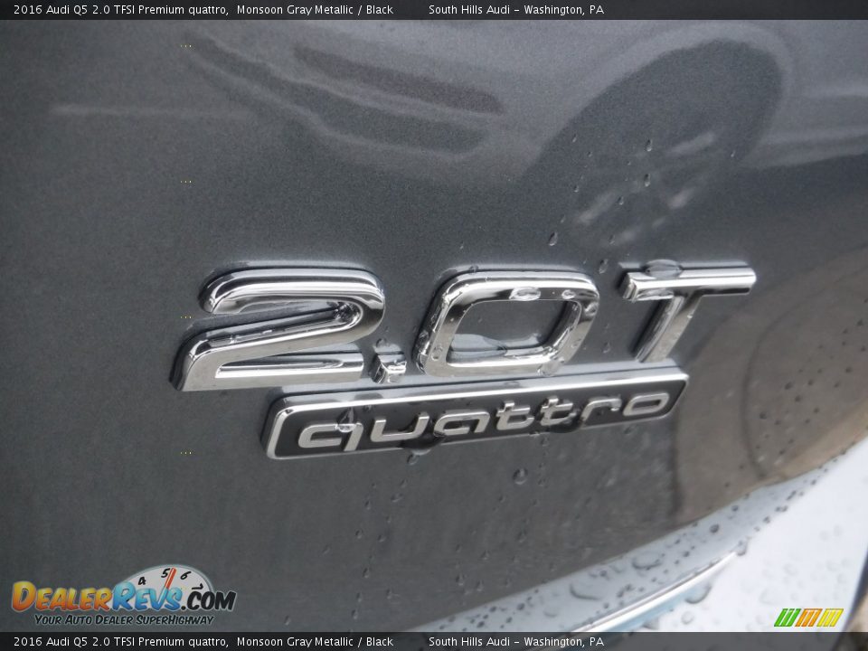 2016 Audi Q5 2.0 TFSI Premium quattro Monsoon Gray Metallic / Black Photo #15