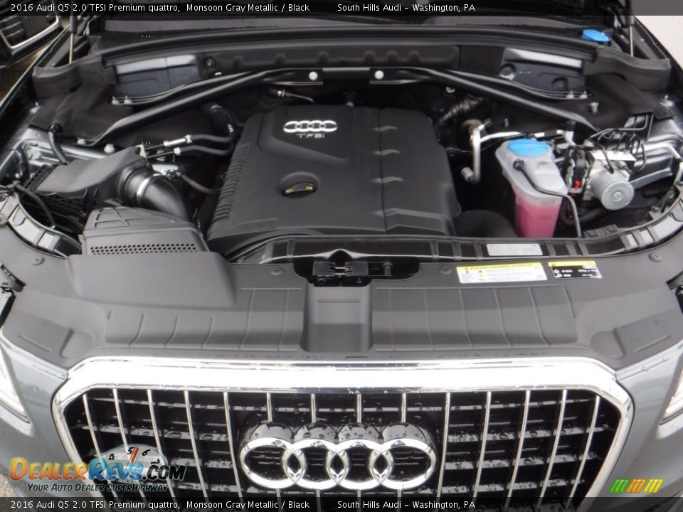 2016 Audi Q5 2.0 TFSI Premium quattro Monsoon Gray Metallic / Black Photo #16
