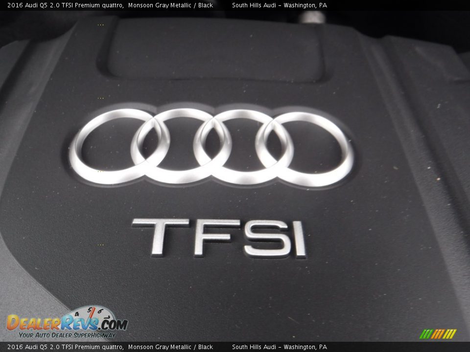 2016 Audi Q5 2.0 TFSI Premium quattro Monsoon Gray Metallic / Black Photo #17