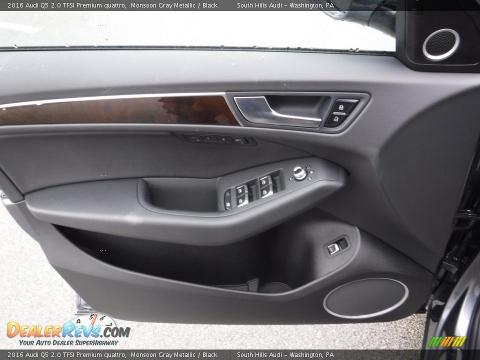 2016 Audi Q5 2.0 TFSI Premium quattro Monsoon Gray Metallic / Black Photo #19